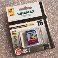 キングマックス SDHCカード 16GBパッケージ外観